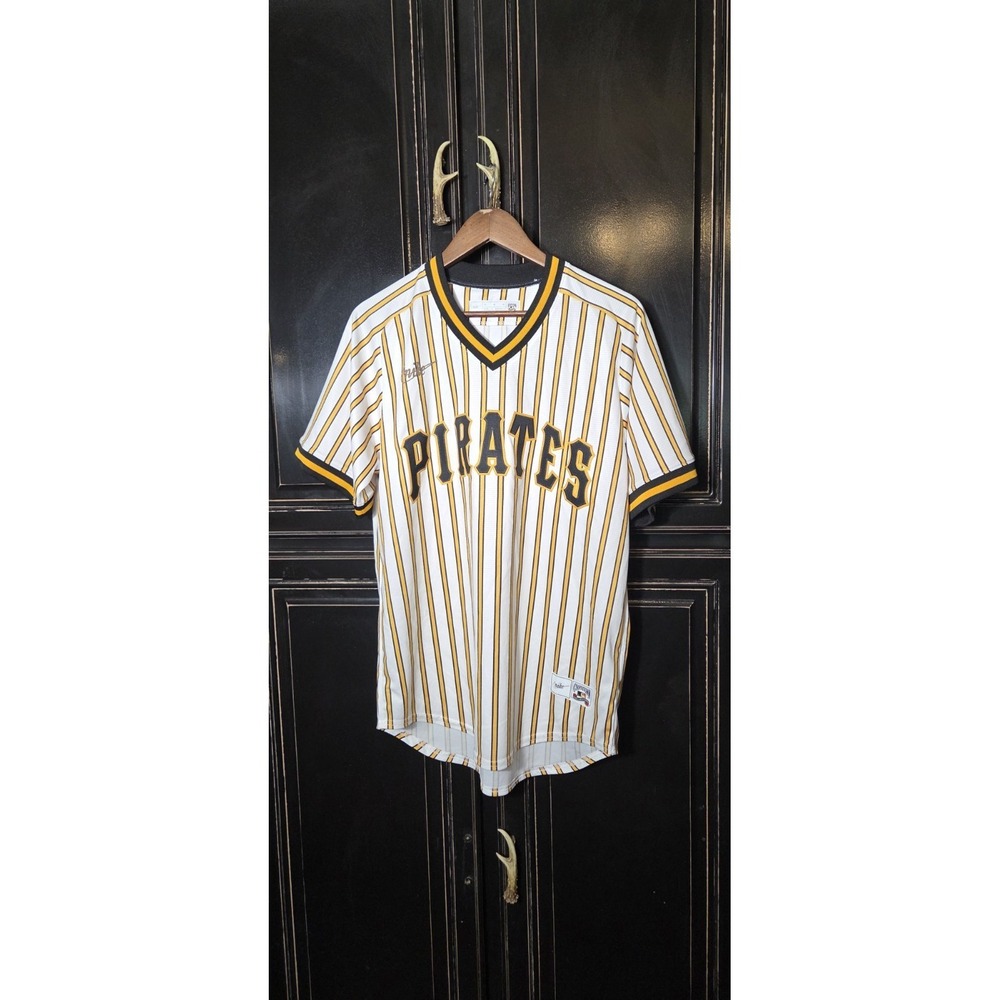 Pittsburgh Pirates Cooperstown Pinstripe Jersey - MENS MEDIUM - Nike -